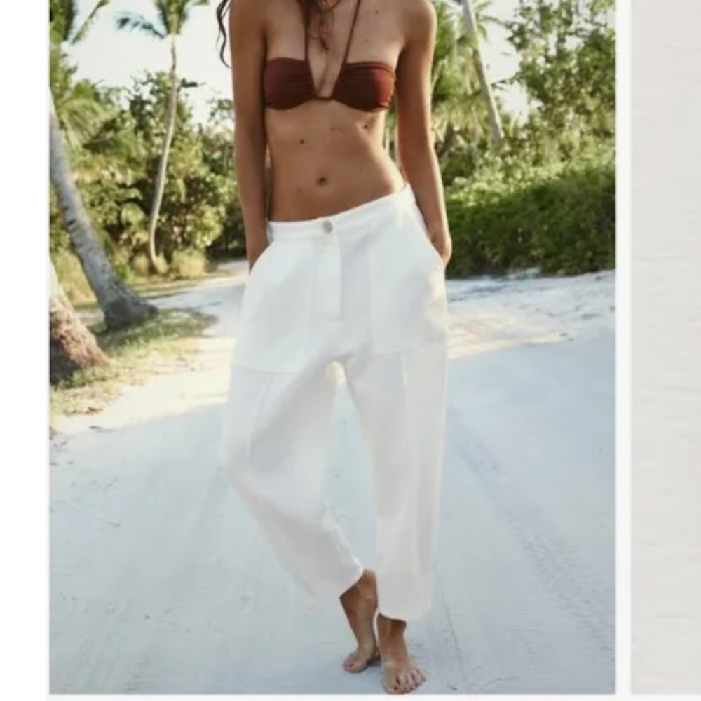 Zara Rustic Fabric Pants